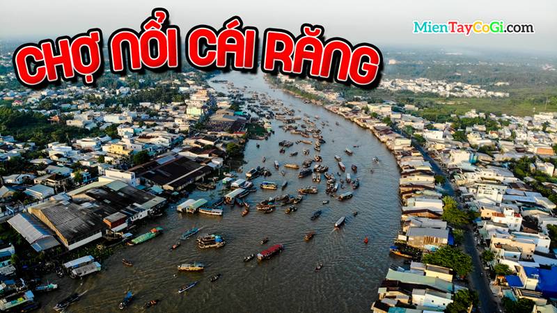 Description: Chợ nổi Ci Răng